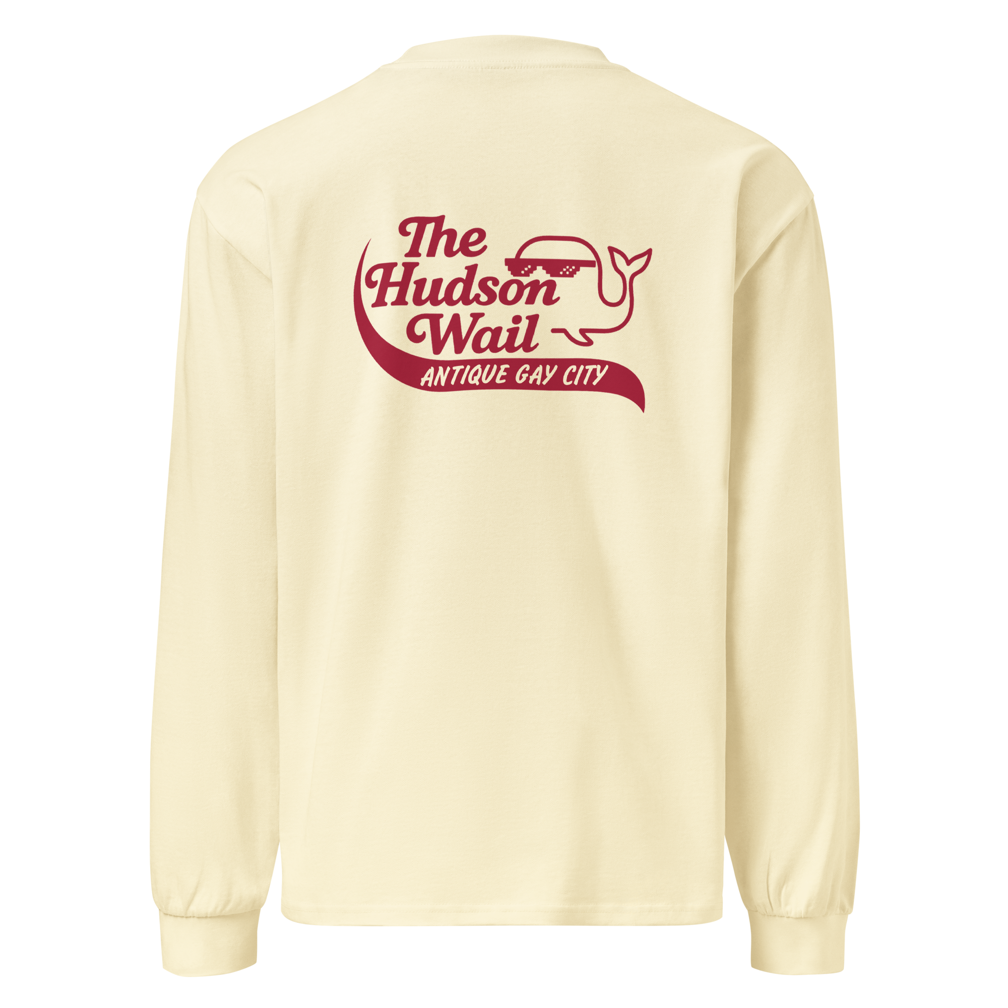 Hudson Wail “Antique Gay City” Retro Upstate Tee – Premium heavyweight long sleeve shirt