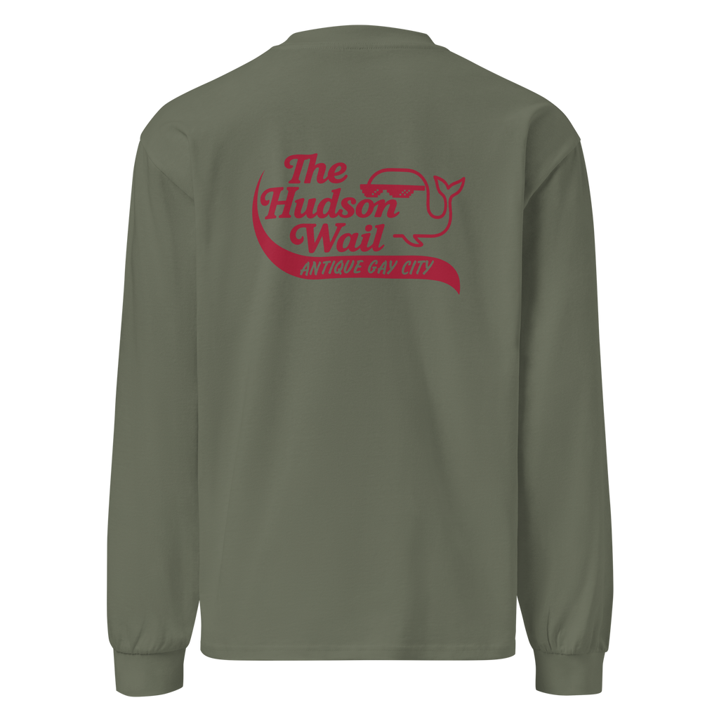 Hudson Wail “Antique Gay City” Retro Upstate Tee – Premium heavyweight long sleeve shirt